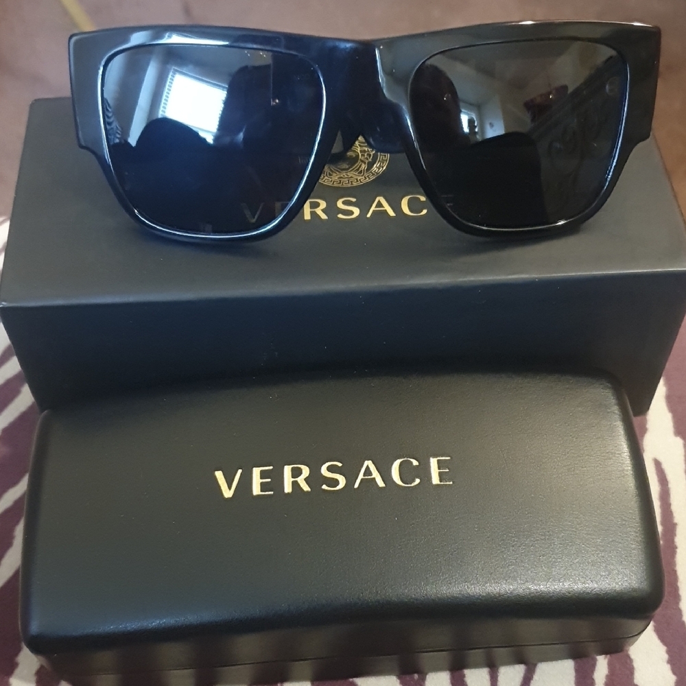 Authentic Versace Black Sunglasses.